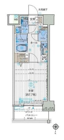 森下駅 徒歩6分 4階の物件間取画像